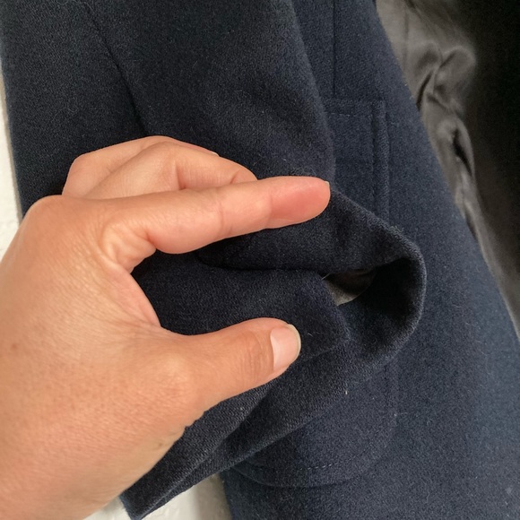 VINTAGE Bristol County Navy Wool Blazer - Picture 6 of 11